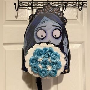Loungefly Blue and White Corpse Bride Mini Backpack